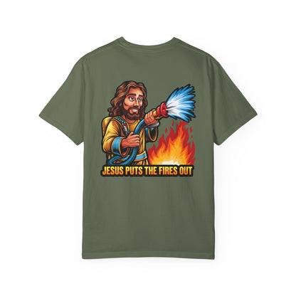 Firefighter Jesus T-shirt