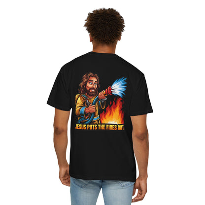 Firefighter Jesus T-shirt